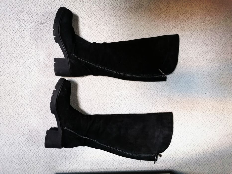 Cizme piele întoarsă