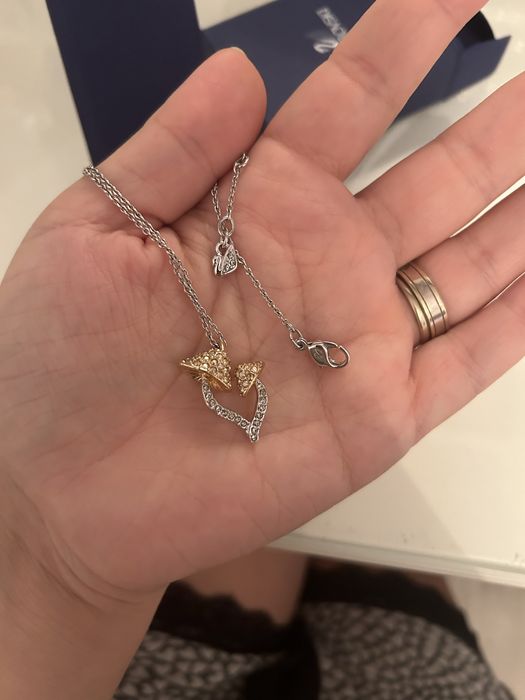 Lant swarovski inima pietre