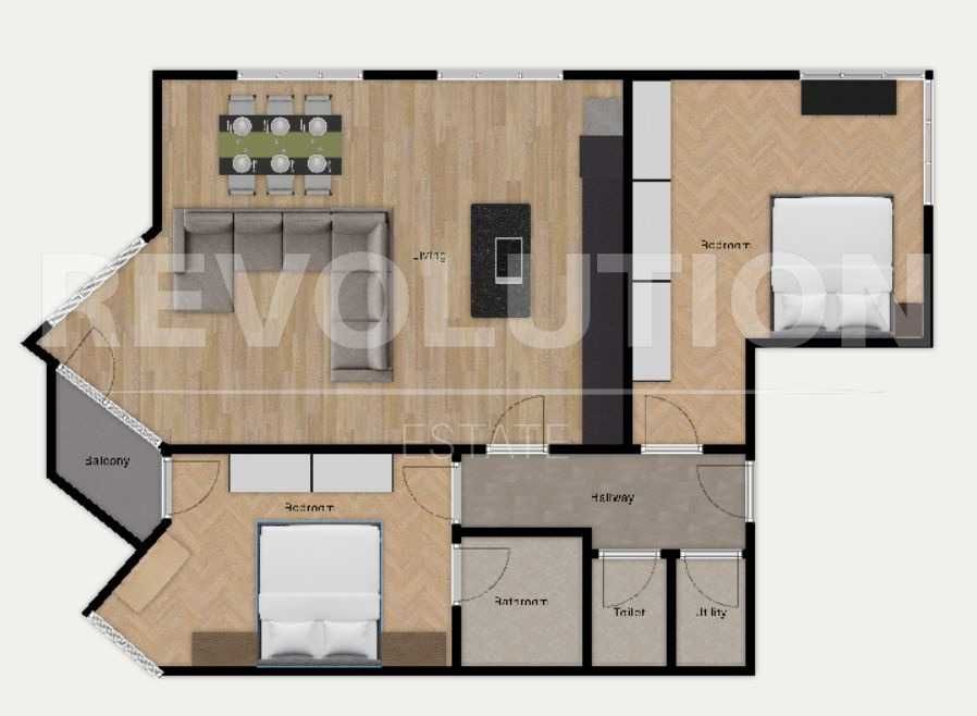 Тристаен апартамент с АКТ 14 в кв. Витоша