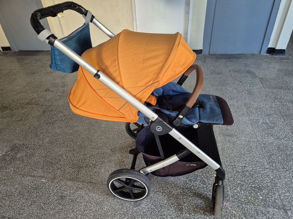 Детска количка Cybex  Balios S  с летен кош Tropical blue