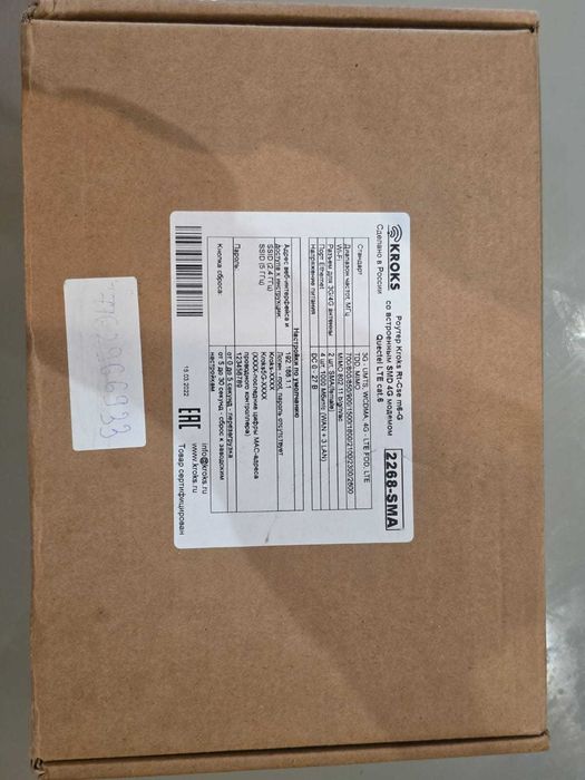 роутер Kroks Rt-Cse m6 со встроенным модем 4G Quectel LTE cat 6