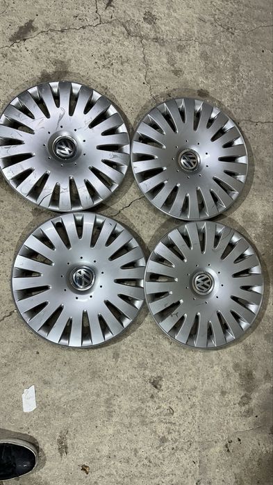 Железни джанти 16 5х112 + оригинални тасове VW