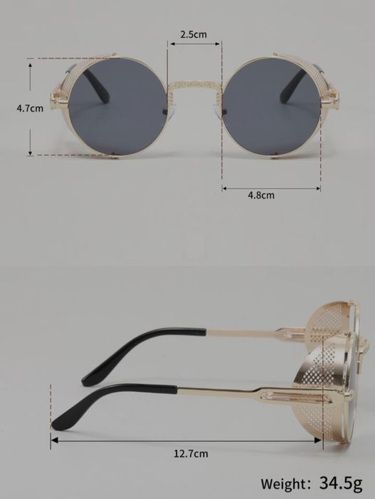Ochelari de soare steampunk unisex