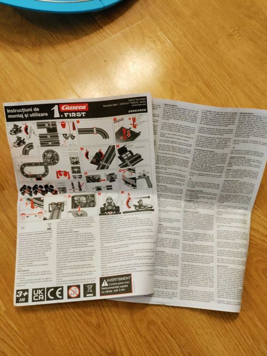 Pista de curse electrica cu 2 masinute, Carrera, Super Mario