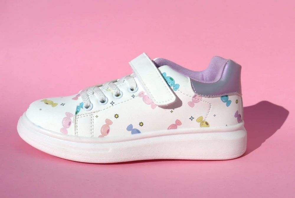 Детски бели кожени маратонки 27-32