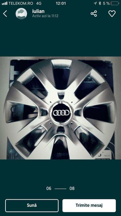 CAPACE ROTI Audi 12 13 14 15 16 17 A1 A2 A3 A4 A5 A6 A7 flexibile ABS