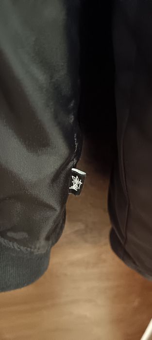САМО ДНЕС, КРАЙНА ЦЕНА! Stussy Waxed Bomber Flight Jacket Black