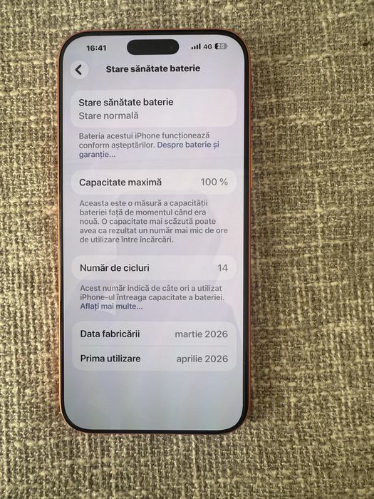 Vând iPhone 17 PROMAX  256 GB