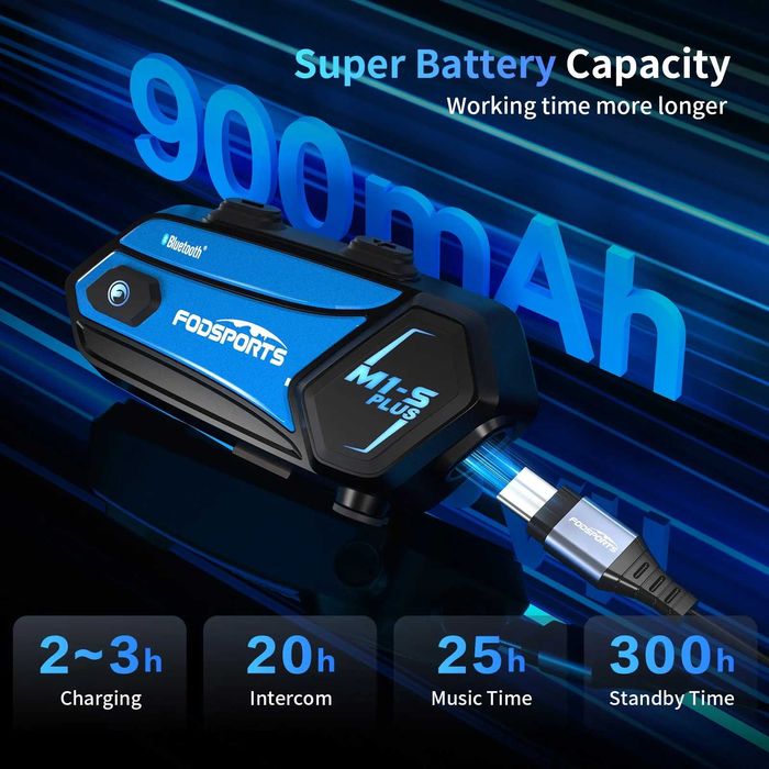 Две устройства комуникация M1S Pro Bluetooth Intercom Headset DUAL