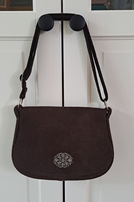 Geanta vintage piele naturala intoarsa Unger&Co Salzburg