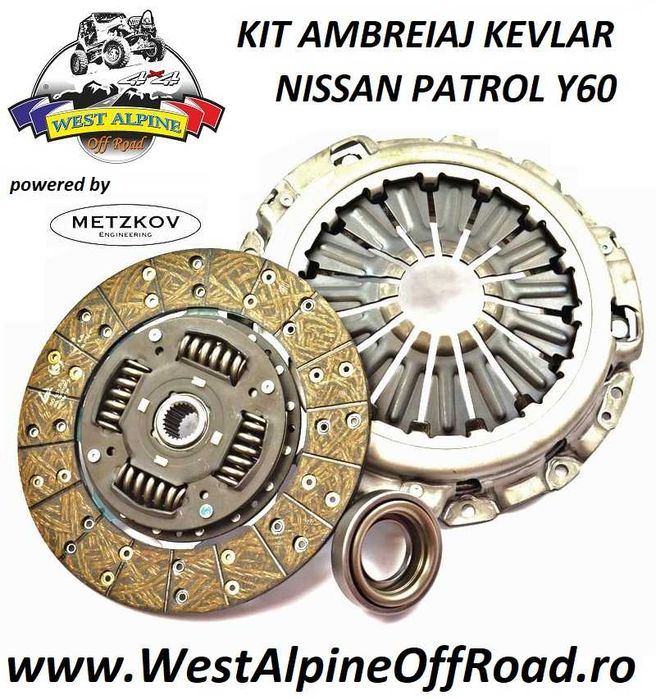 Kit ambreiaj NISSAN PATROL Y60 - Heavy Duty KEVLAR Cuplu 600Nm PREMIUM