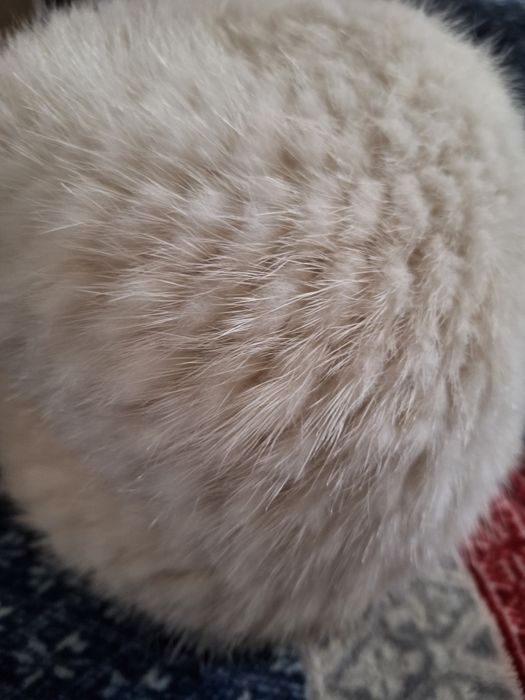 Шапка естествен косъм визон