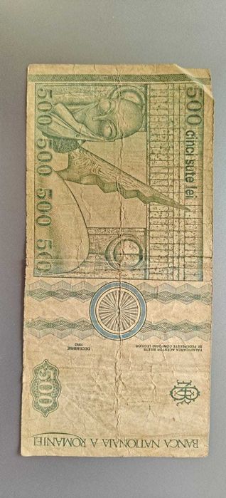 bancnota 500 cu Brâncuși