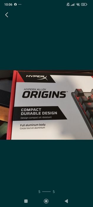 Tastatură Mecanică Gaming HyperX Alloy Origins Red Switch RGB