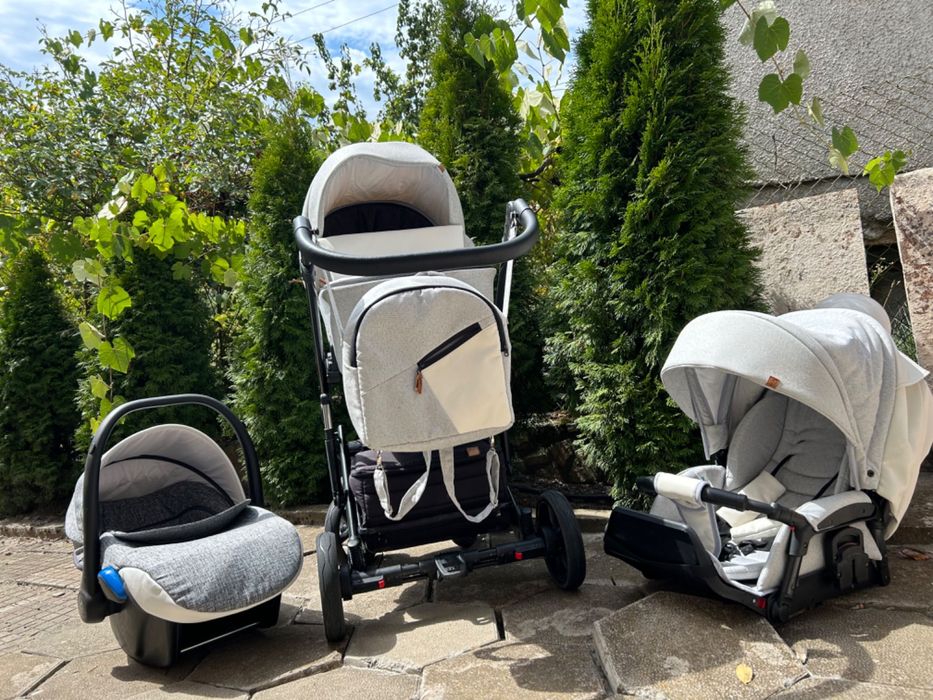 Бебешка количка 3в1, с амортисьори, произведена в Полша!