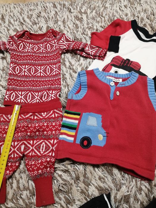 Коледни и Новогодишни костюмчета за бебчета до 18 месеца+ПОДАРЪКчорапк