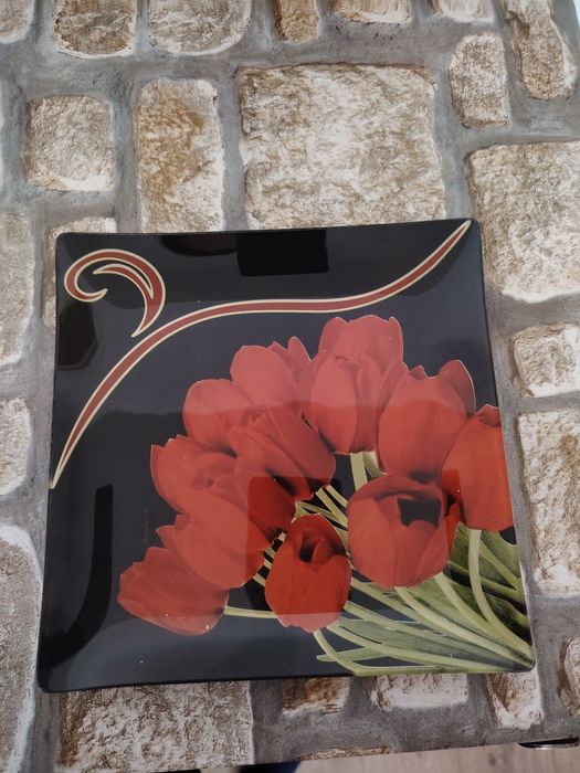 Set 6 farfurii sticla