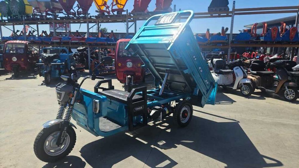 Triciclu electric cu  basculare hidraulica THOR Magnum 3 nou Agramix