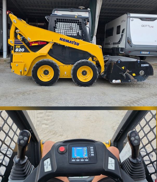 Miniîncarcător ca NOU Komatsu SK 815 714 mini încărcător cu 475ore