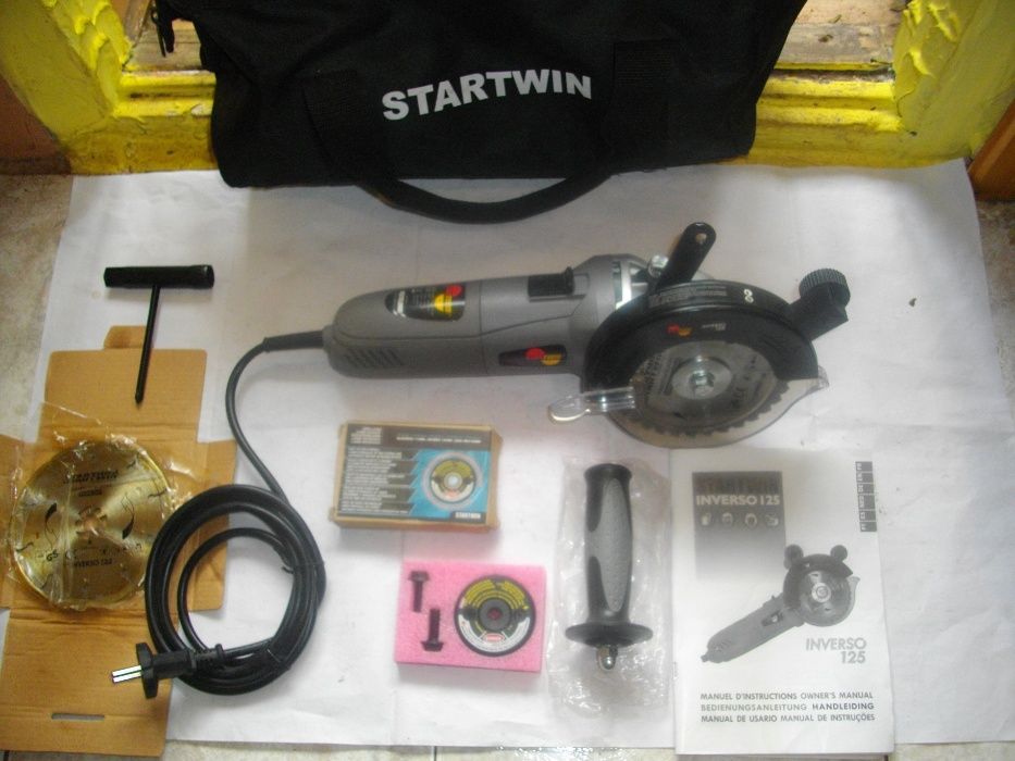 Нов електрически двоен ножов трион STARTWIN Inverso 125 Реже всичко