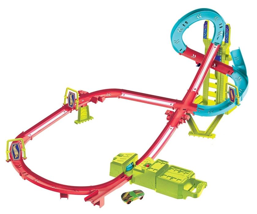 Hot Weels Neon Speeders - Комплект Скоростен небостъргач с неонов съст