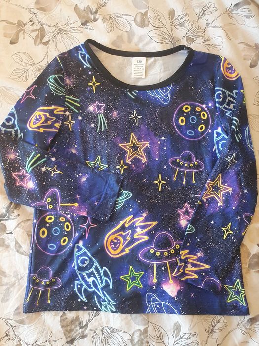 Ежедневен комплект термобельо за момче  Светещ космос
