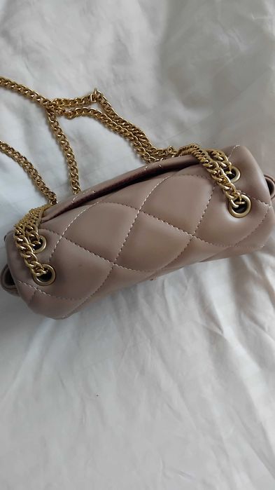 Дамска чанта екрю