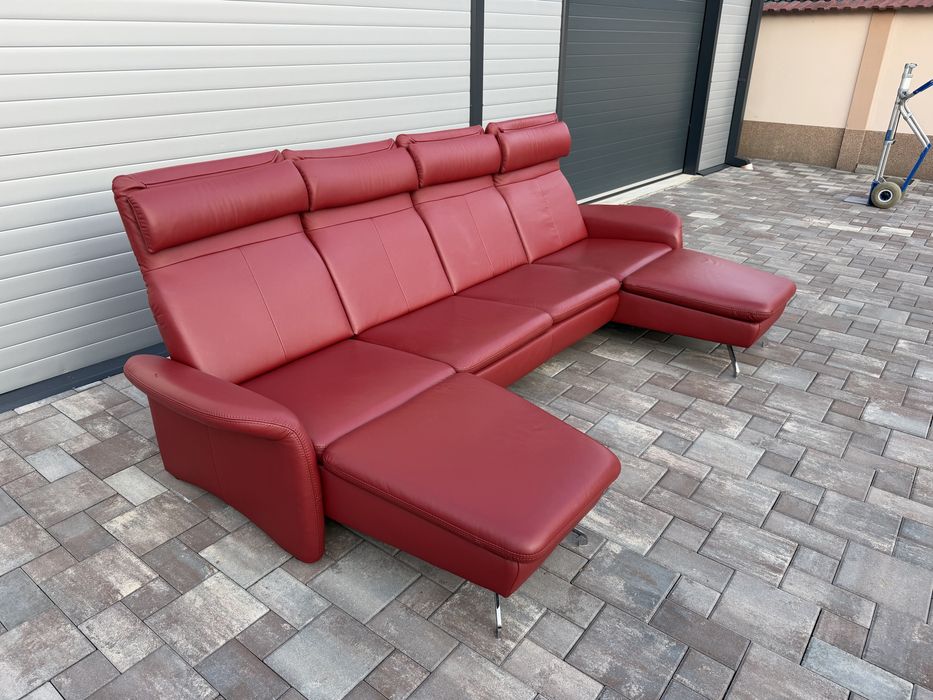 Coltar Living ~ Sufragerie XXL Piele Naturala  Forma U Impecabil