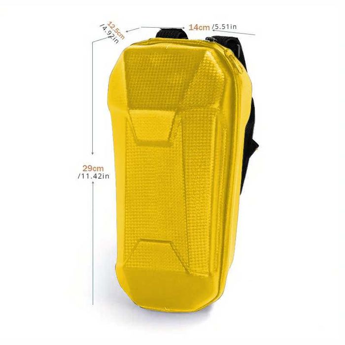 Универсална чанта за електрически скутер CARBON 3L Водоустойчива Жълта