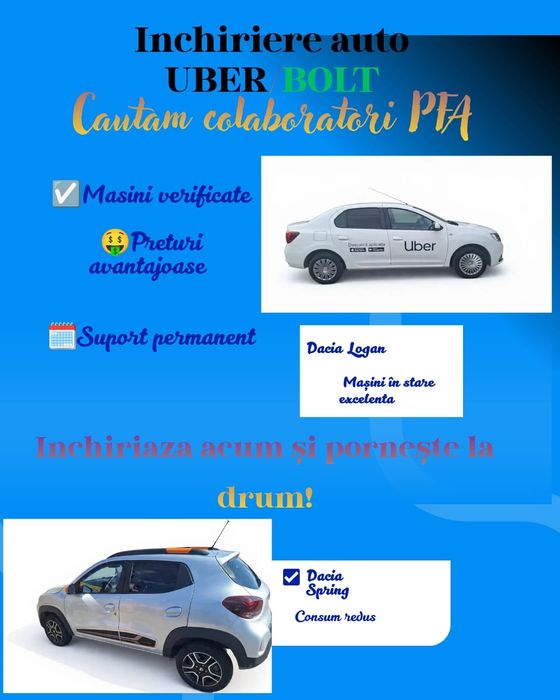 Închiriere mașini uber-bolt Galați
