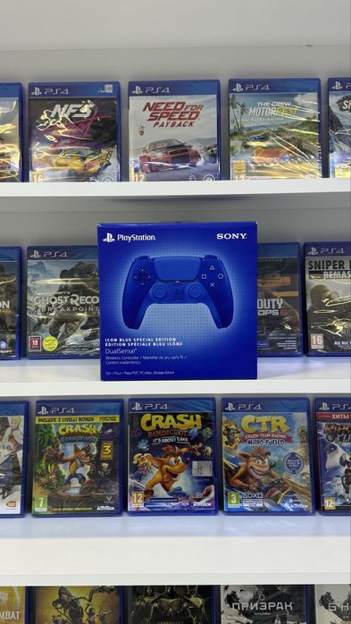 Лимитированный геймпад DualSense Icon Blue Special Edition для PS5