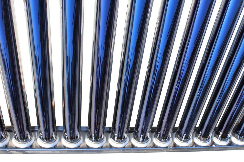 Set panou solar nepresurizat Fornello, rezervor inox 100 litri, 12 tub