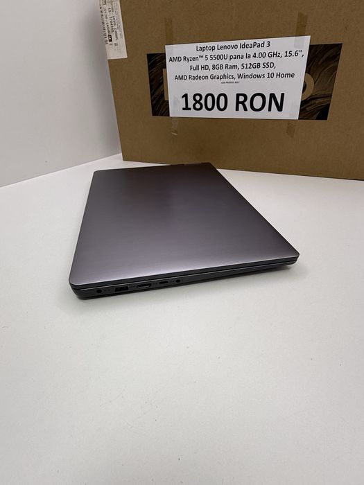 Fane Amanet: Laptop LENOVO IdeaPad 3 AMD Ryzen 5 5500U, 8GB, SSD 512GB