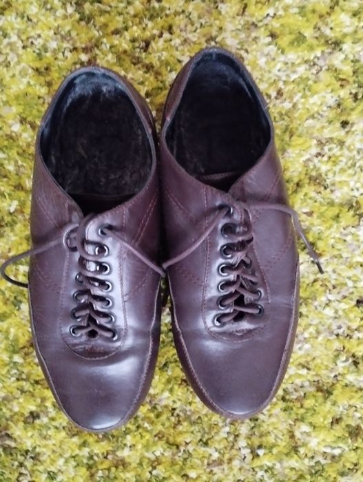 Продаются кожаные утеплённые туфли б/у в отличном состоянии