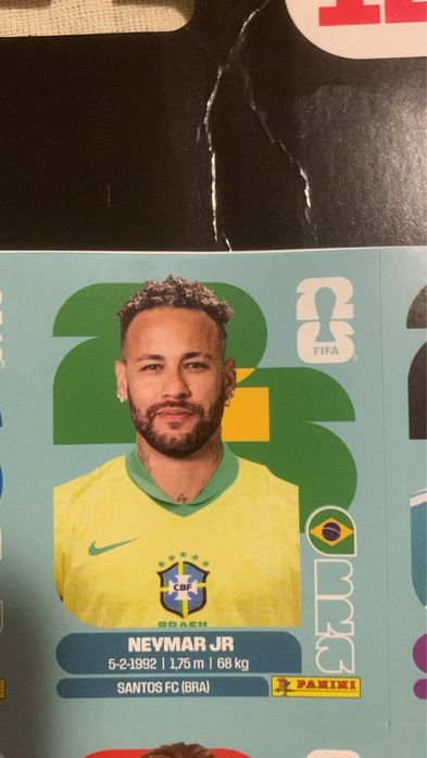 Neymar panini stiker