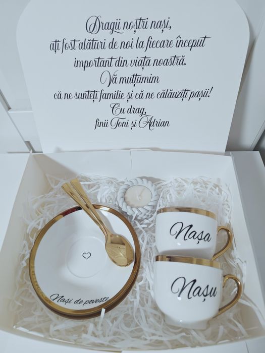 Set cadou pentru nași