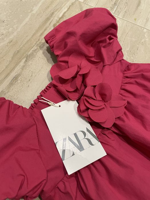Бебешка рокля Zara с 3D цветя