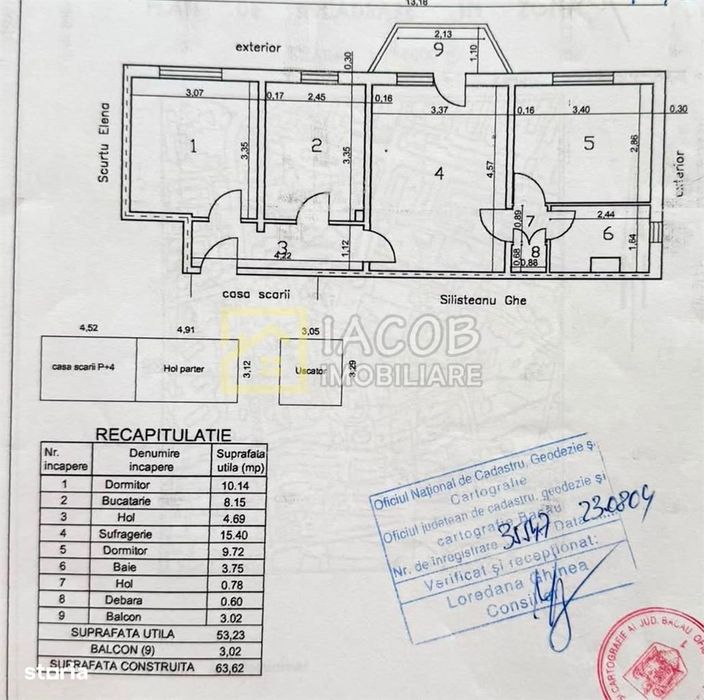 Str. Neagoe Voda, 3 camere, etaj 3, Bacau — fotografia 3