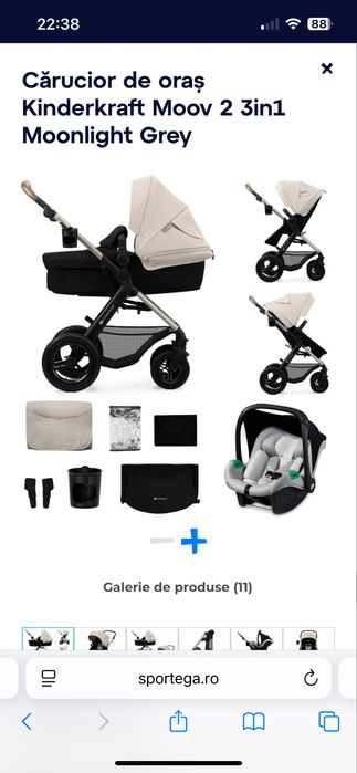 Carucior Kinderkraft 3 in 1