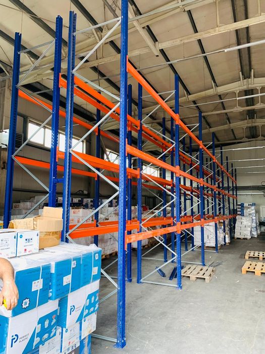 Rafturi metalice industriale second hand pentru euro paleti