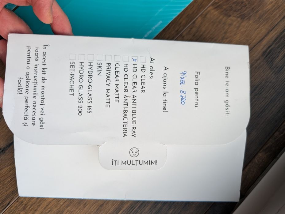 Set husa fibra de carbon și 3 folii google pixel 8 pro  husa carbon