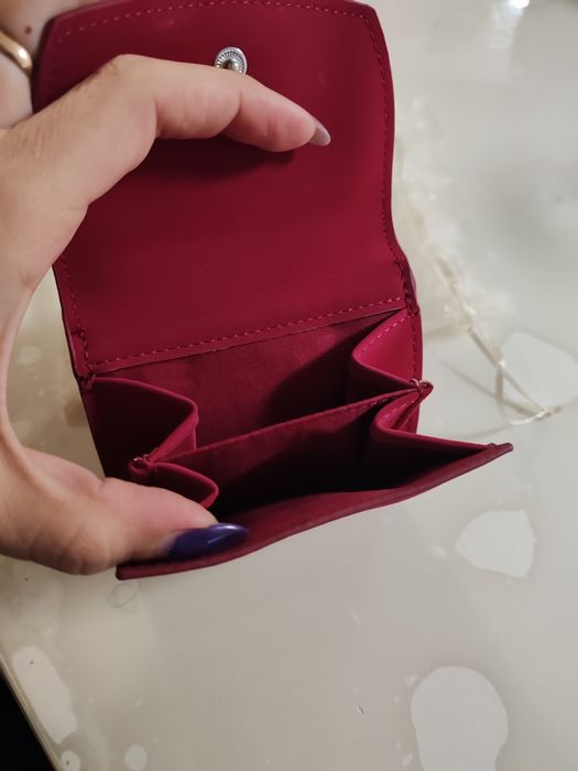 Портомоне в цикламен цвят