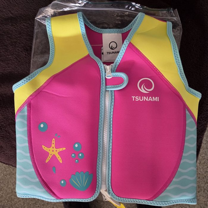 Vestă de înot pentru copii 3-6 ani TSUNAMI 19-30 Kg. Noua