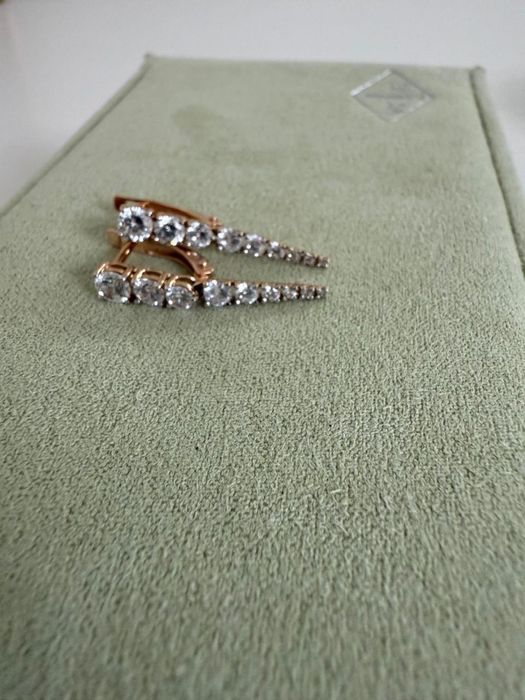 серьги золотые 585пробы