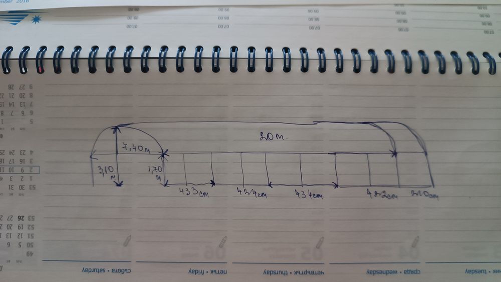 Оранжерия  стабилна метална конструкция