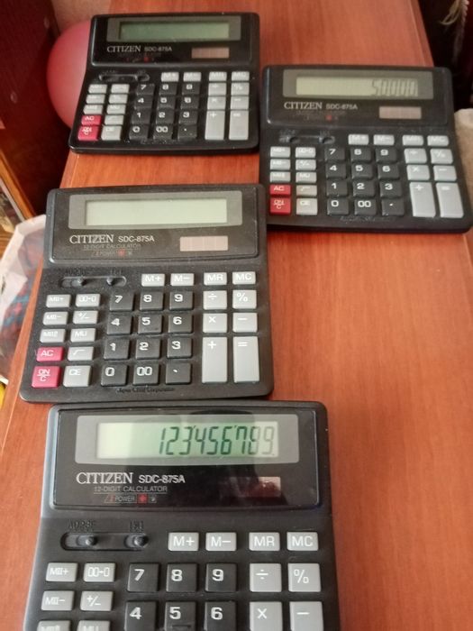 Калькулятор Citizen SDC-875A. 12 разряд.