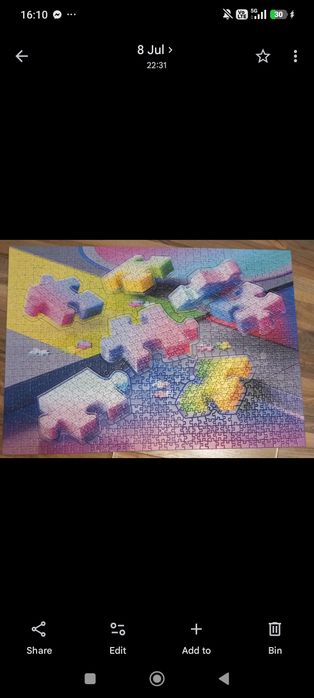 Пъзел с 1027 части Ravensburger "Gradient Cascade"