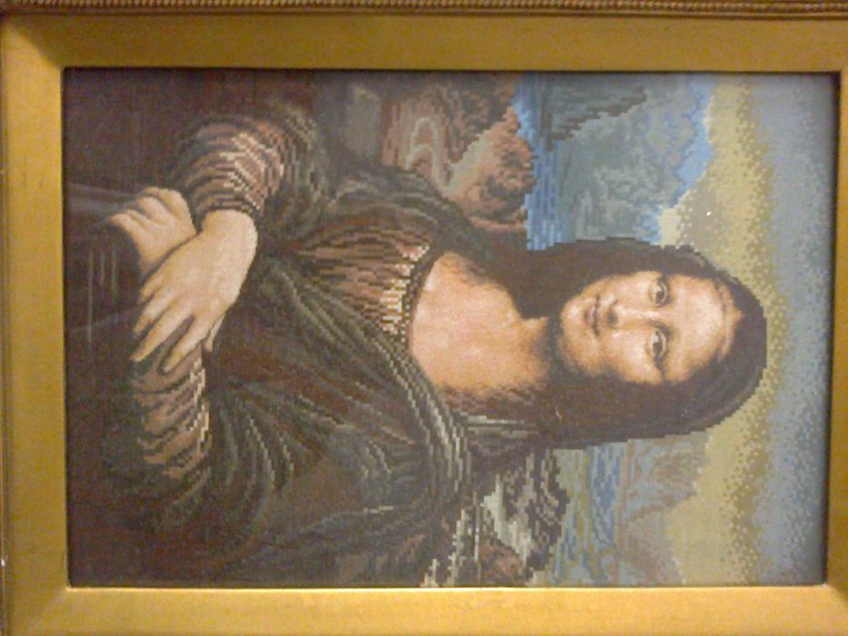 Оригинален вилеров гоблен "Мона Лиза" ръчна изроботка