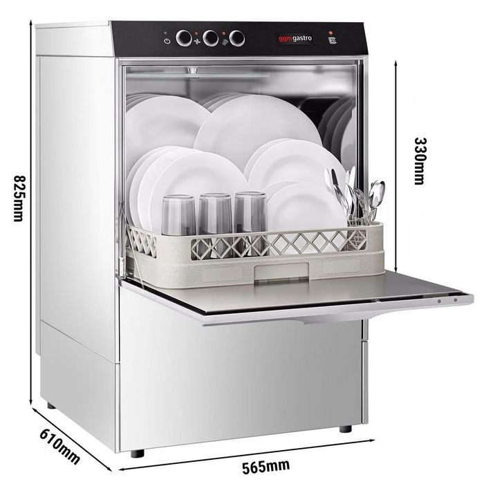 Професионална Съдомиялна машина, 4.9kW, с дренажна помпа и авт дозатор
