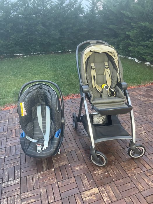 Set complet GB Goodbaby – cărucior + scoică auto + bază ISOFIX